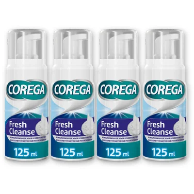Corega Fresh cleanse mousse 4-pack