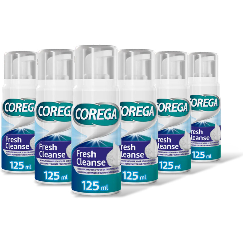 Corega Fresh cleanse mousse 6-pack