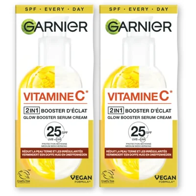 Garnier Serum cream Vitamine C SPF25 2-pack