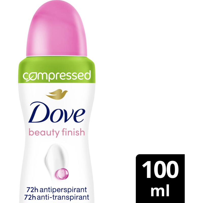 Dove Spray beauty finish compressed