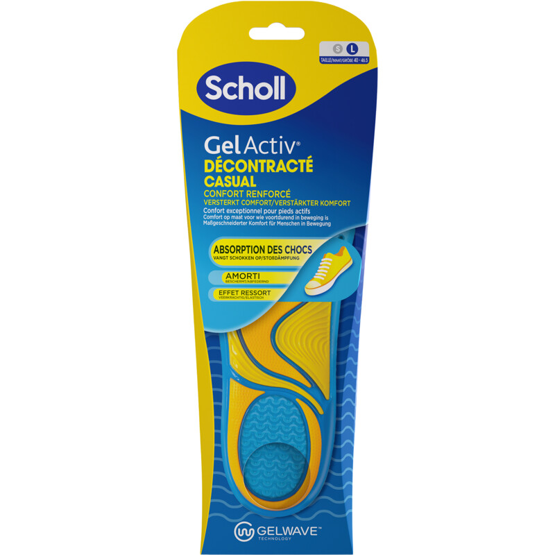 Scholl Gelactiv insoles casual L