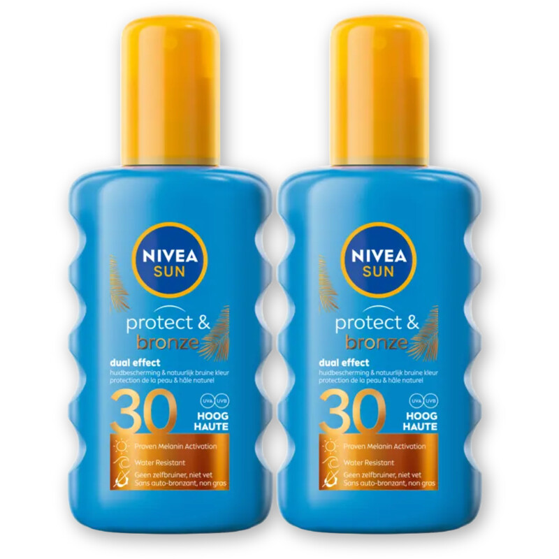 Nivea Sun Protect & bronze zonnebrand spf30 2-pack