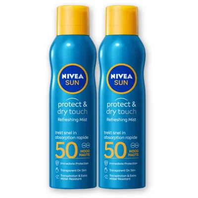 Nivea Sun Protect & dry touch pray spf50 2-pack