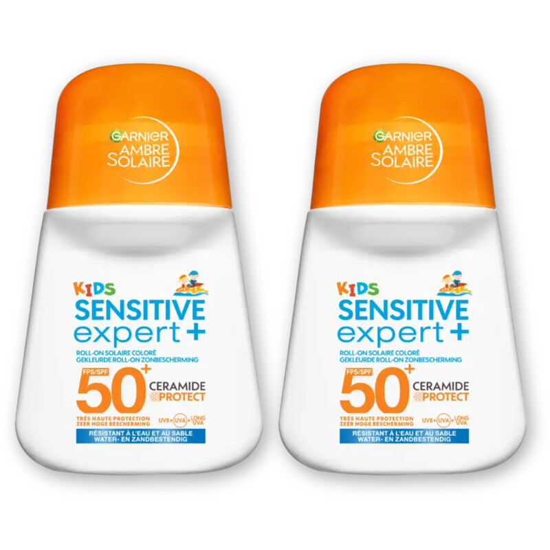 Ambre Solaire Solaire Kids sens exprt rollon spf50 2pk