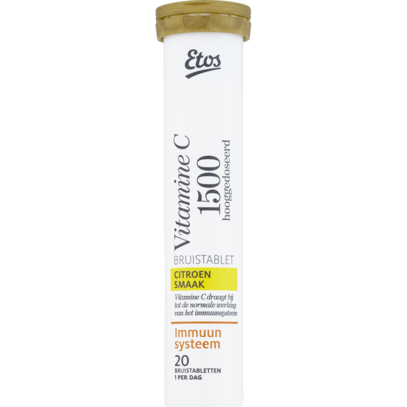 Etos Vitamine C 1500 bruistabletten citroen