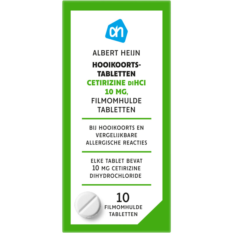 AH Hooikoortstabletten cetirizine