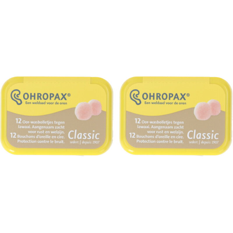 Ohropax Oor-wasbolletjes 2-pack