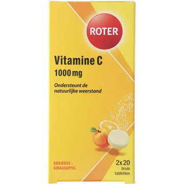 Roter Vitamine C 1000mg abrikoos bruistablet