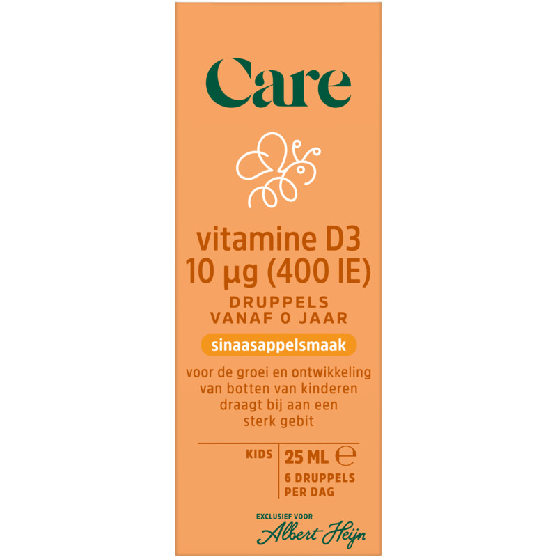 Care Vitamine D3 10µg druppels
