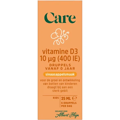 Care Vitamine D3 10µg druppels