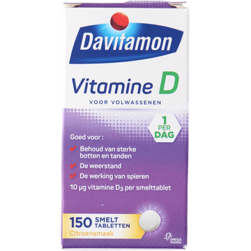Davitamon Vitamine D smelttabletten citroen