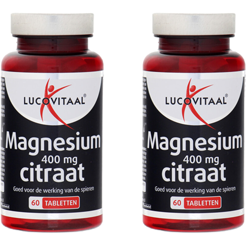 Lucovitaal Magnesium 400mg citraat 2-pack