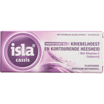 Isla Cassis zuigtablet tegen kriebelhoest