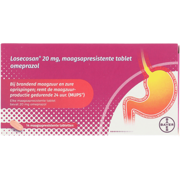 Losecosan Maagsapresistente tablet omeprazol 20mg