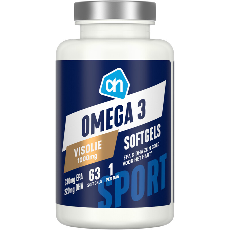 AH Omega 3 visolie softgels 1000mg