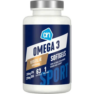 AH Omega 3 visolie softgels 1000mg