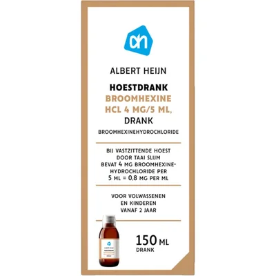 AH Hoestdrank broomhexine 4mg/5ml