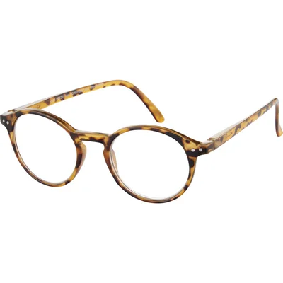 Etos Leesbril bruin rond +3