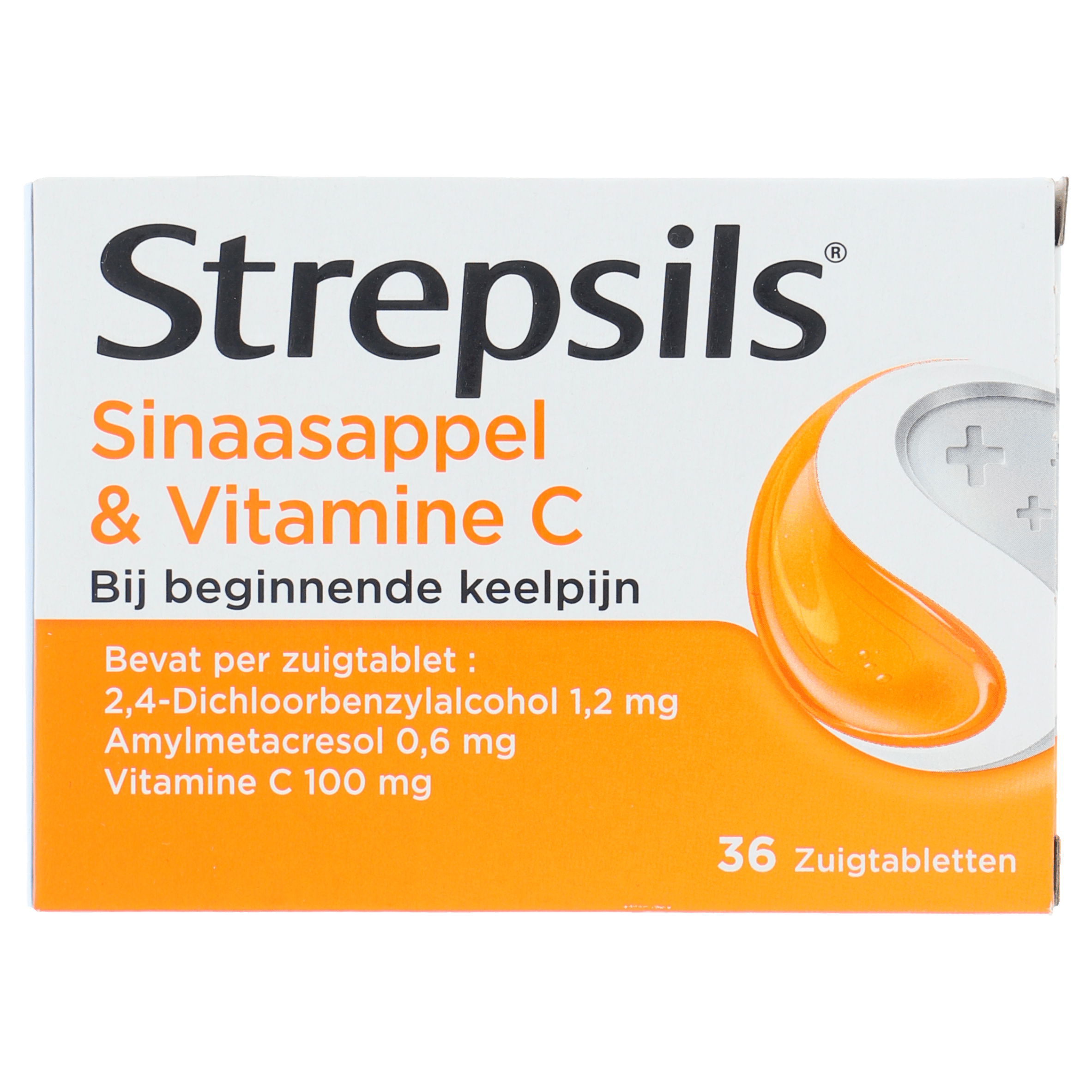 Strepsils Sinaasappel & vitamine C