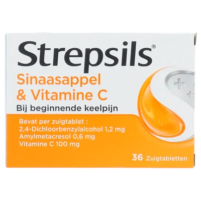 Strepsils Sinaasappel & vitamine C