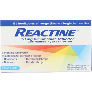Reactine Hooikoortstabletten cetirizine 10mg