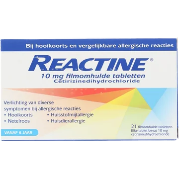 Reactine Hooikoortstabletten cetirizine 10mg