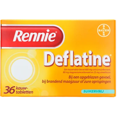 Rennie Deflatine kauwtabletten