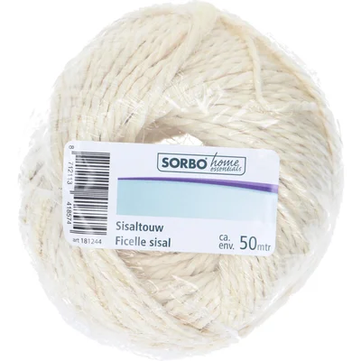 Sorbo Grof touw sisal 50mtr