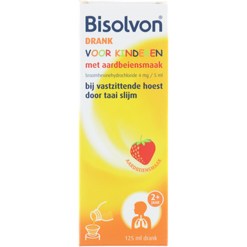 Bisolvon Drank voor kids aardbeiensmaak