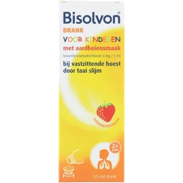 Bisolvon Drank voor kids aardbeiensmaak