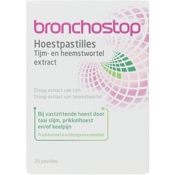 Bronchostop Hoestpastilles tijm- en heemstwortel