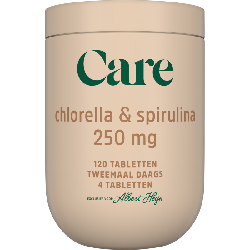 Care Chlorella & spirulina 250mg