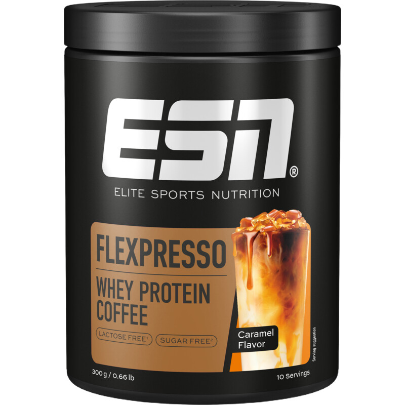 ESN Flexpresso whey protein coffee caramel