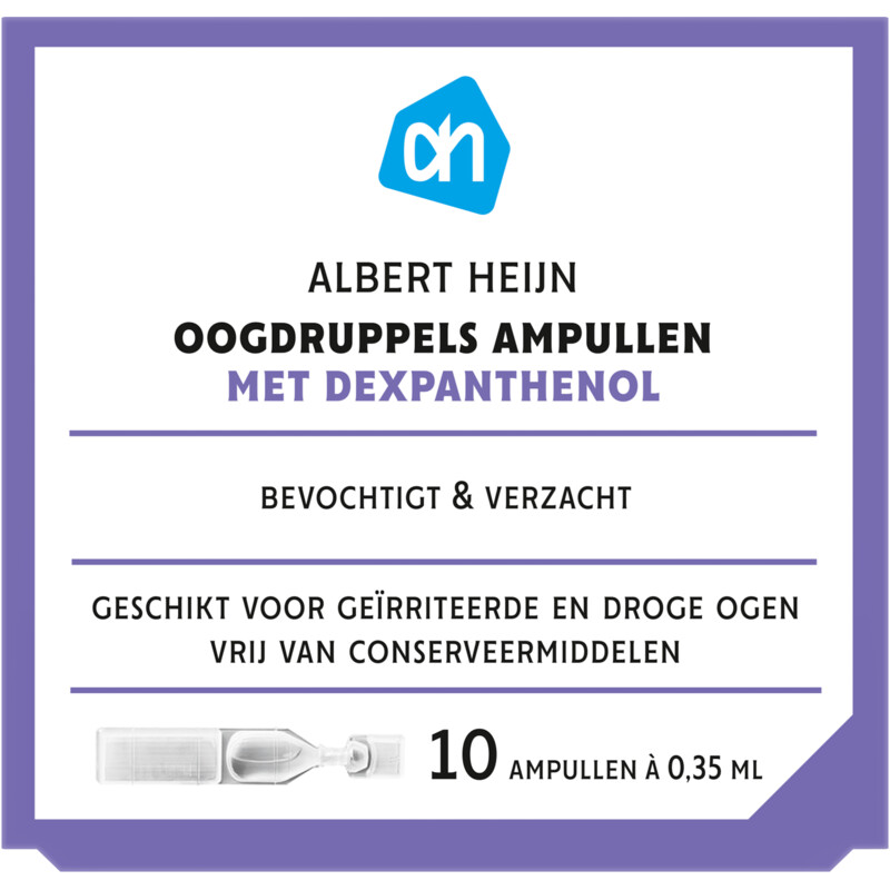 AH Oogdruppels ampullen met dexpanthenol