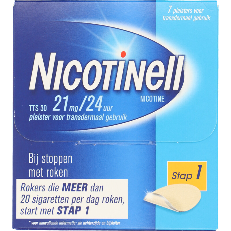 Nicotinell Nicotine pleister 21mg stap 1