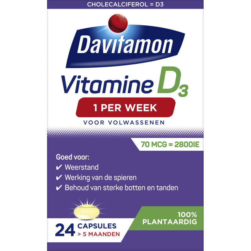 Davitamon Vitamin D1 volwassenen 100% plantaardig