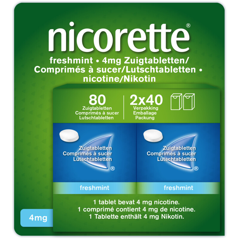 Nicorette Freshmint zuigtabletten 4mg