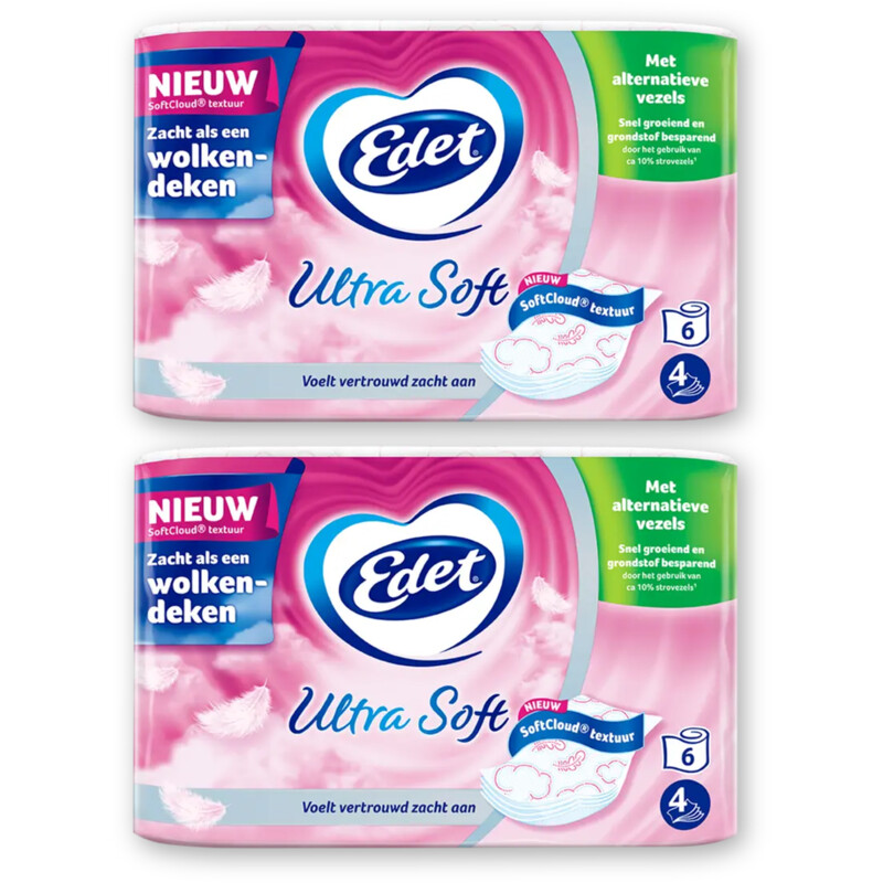 Edet Ultra soft 4-laags toiletpapier 2-pack