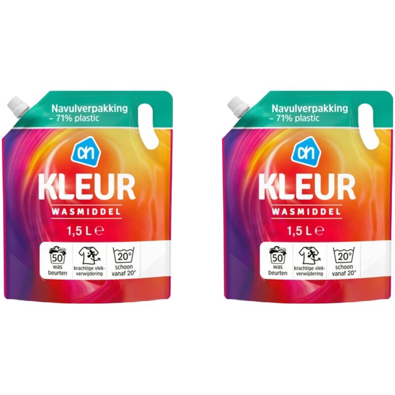 AH Wasmiddel kleur navul 2-pack