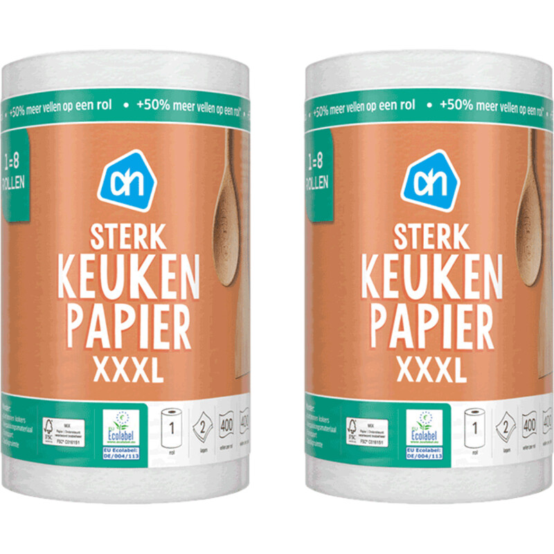 AH Keukenpapier sterk XXXL 2-pack