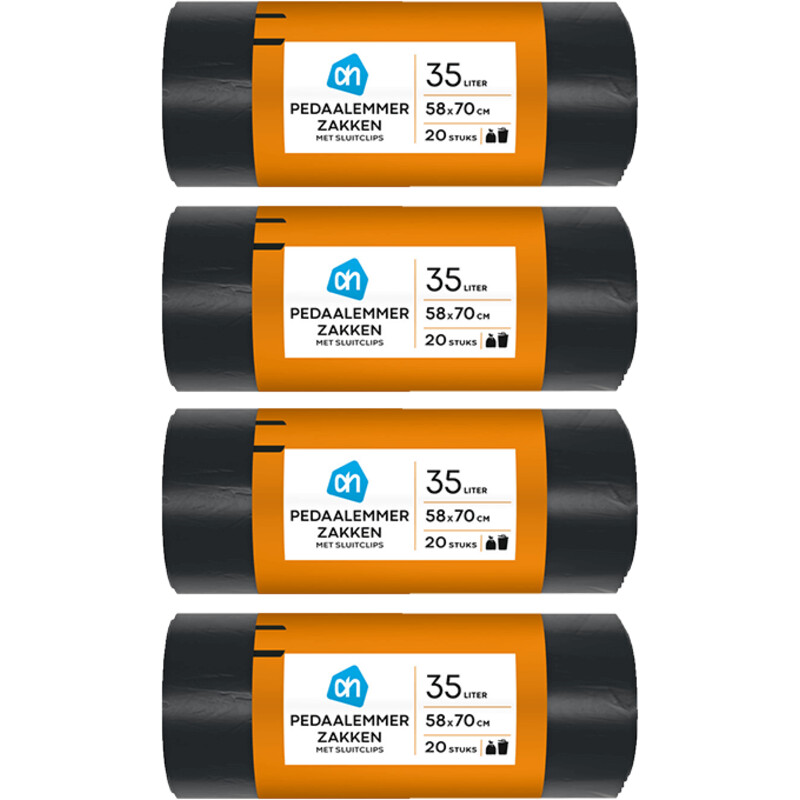 AH Vuilnisemmerzakken 35L 4-pack