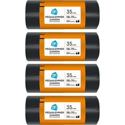 AH Vuilnisemmerzakken 35L 4-pack