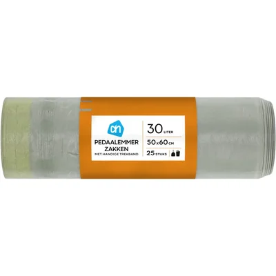 AH Pedaalemmerzakken met trekband 30 liter