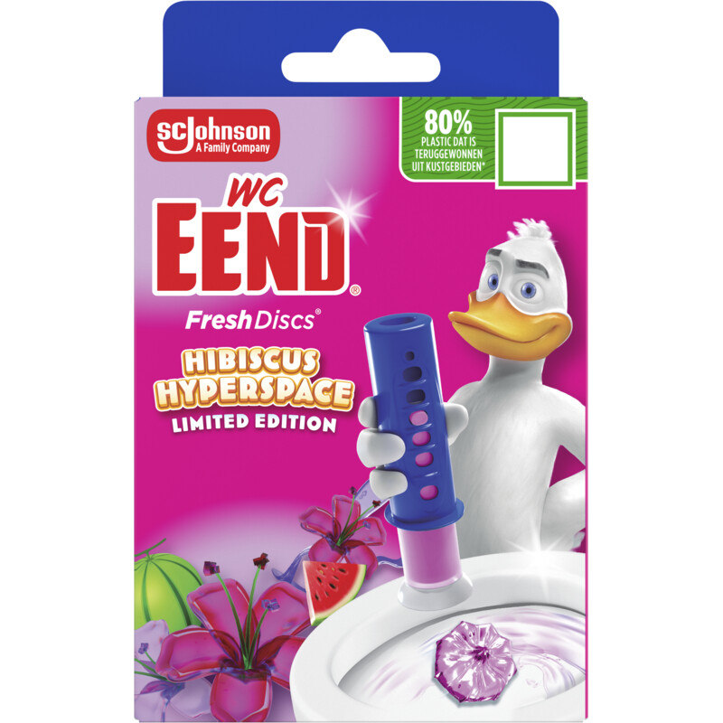 WC-Eend Fresh discs limited edition hibiscus hou