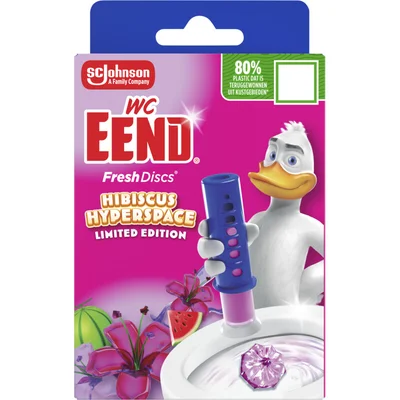 WC-Eend Fresh discs limited edition hibiscus hou