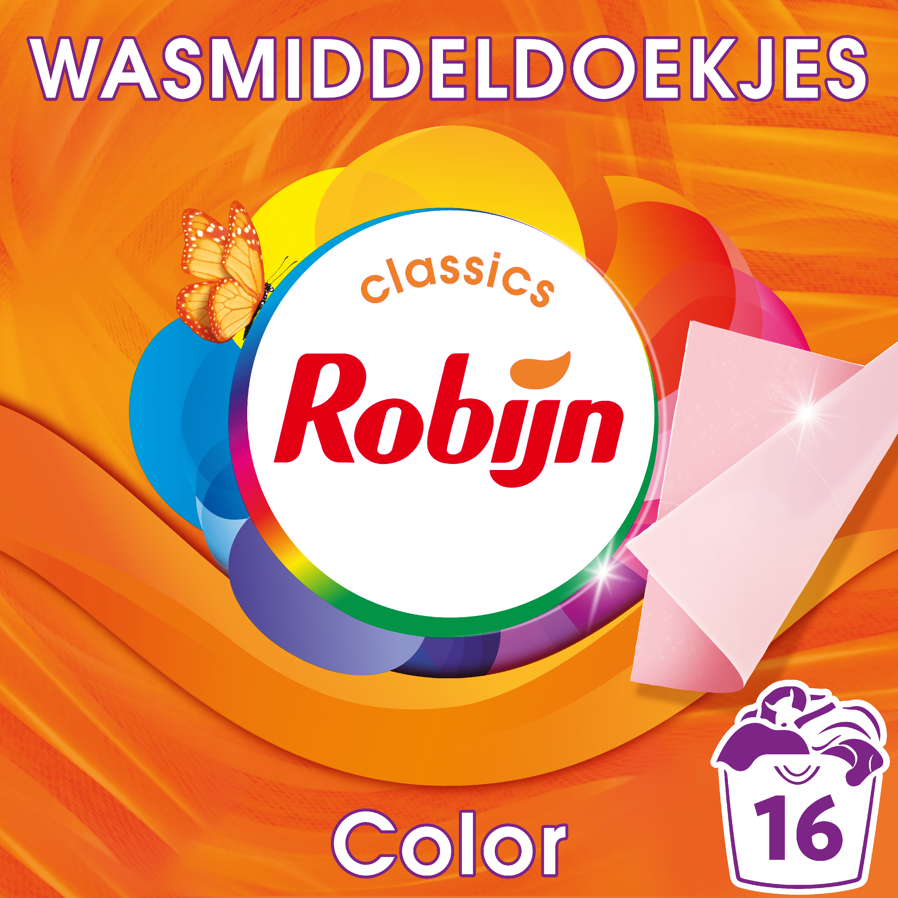 Robijn Wasmiddeldoekjes color 3-pack