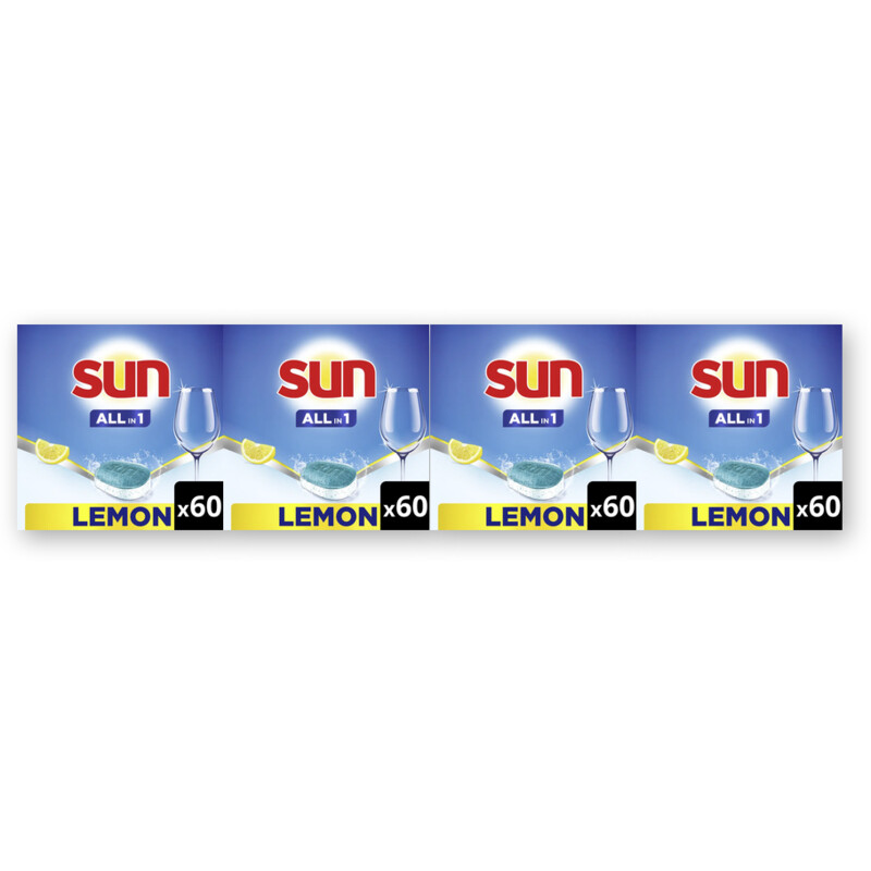 Sun All-in-one citroen vaatwastab 4-pack