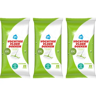 AH Vochtige XL vloerdoeken 3-pack