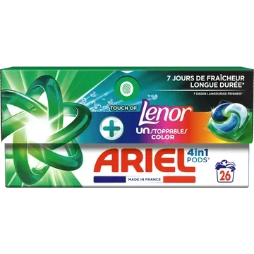 Ariel 4-in-1 pods+ unstoppables wascapsules