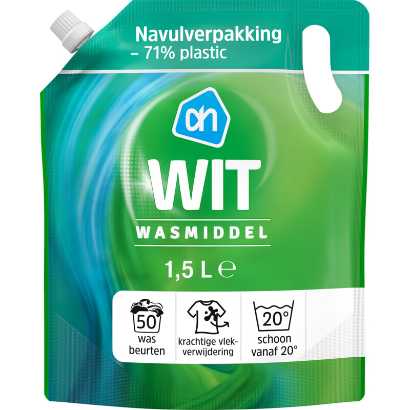 AH Wasmiddel wit navulling